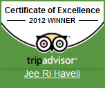 TripAdvisor Certificate of Excellence 2012